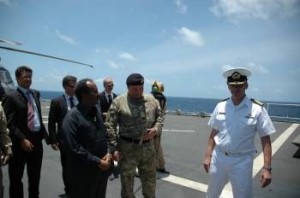 hassan sul ponte della nave