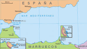 Mappa Ceuta e Mel