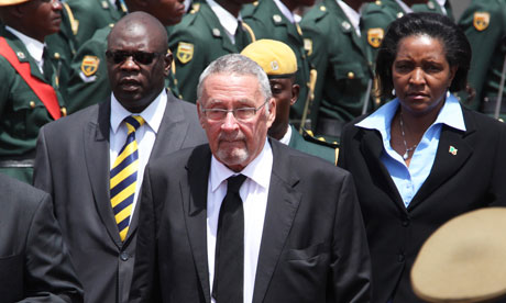 Zambian deputy President Guy Scott in Harare, Zimbabwe