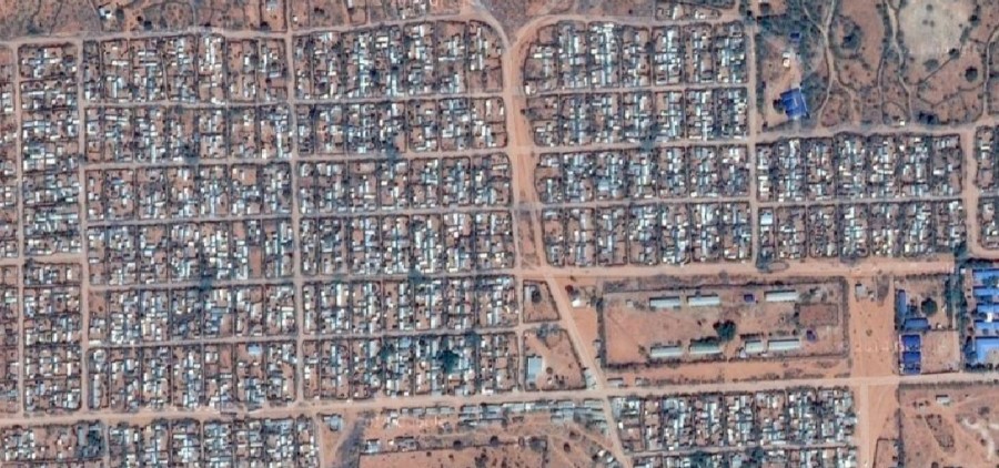 Vista dal satellite del Campo profughi Dadaab (courtesy Google Map)