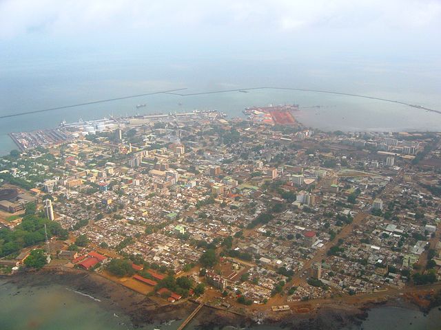 Panoramica di Conakry, capitale della Guinea