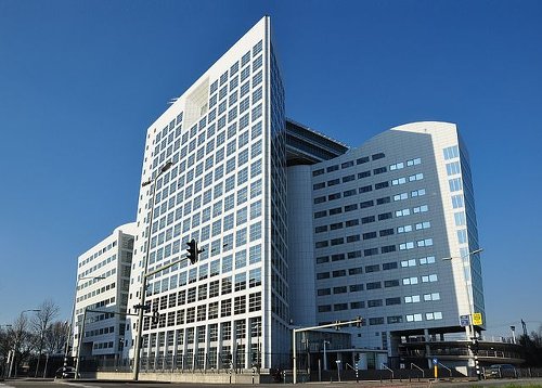 la sede della Corte Penale Internazionale a l'Aia, in Olanda