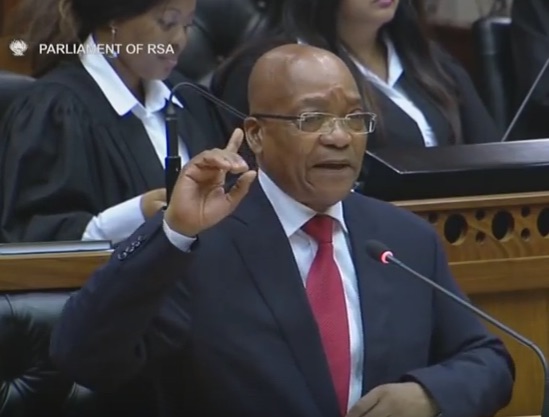 Jacob Zuma in parlamento
