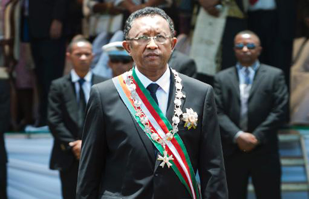 Il presidente della Repubblica Hery Rajaonarimampianina