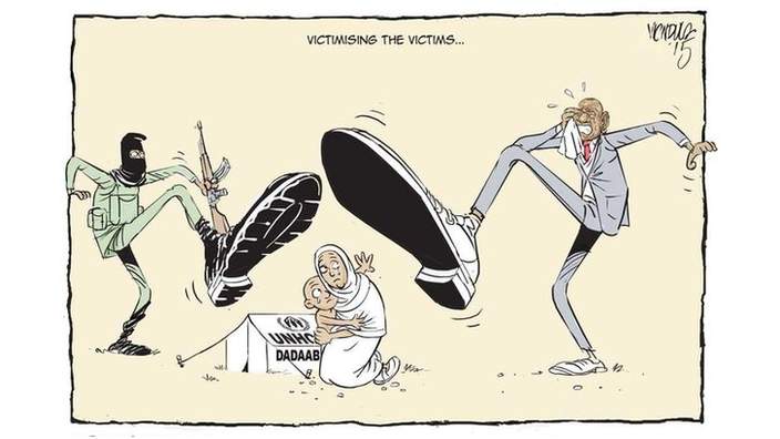 Una vignetta pubblicata dal quotidiano keniota The Star