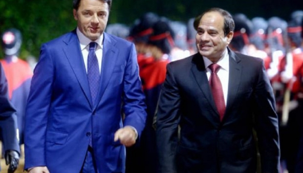 Renzi e Al Sisi