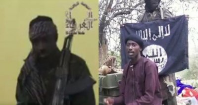 Abubakar Shekau (sinistra), il nuovo leader dei Boko Haram, Abu Musab al-Barnawi (destra)