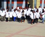 studenti della facoltà di medicina a Windhoek, Nambia