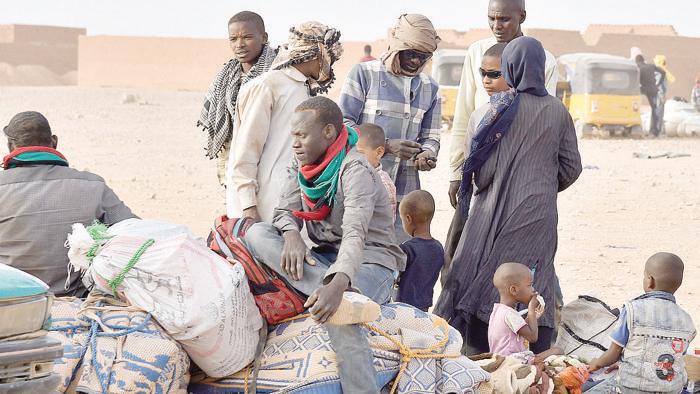 Profughi in attesa di partire a Agadez, Niger