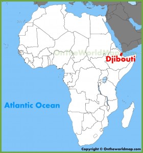 Mappa Gibuti in africa