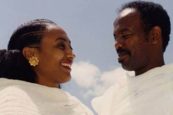 Aster Yohannes and Petros Solomon at the time of their marriage when they were both leaders of the Popular Front for the Liberation of Eritrea 