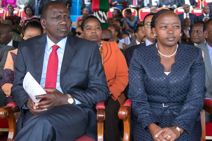 William Ruto, vicepresidente del Kenya con la moglie Rachel