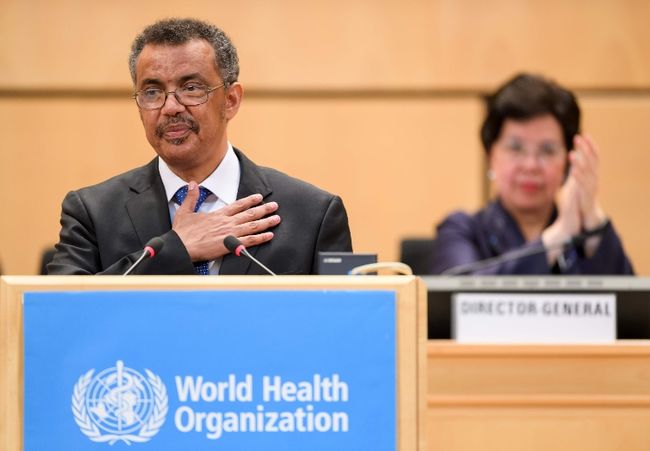 Il direttore generale dell'OMS Tedros Adhanom Ghebreyesus