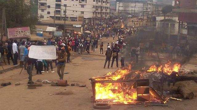 Manifestazione degli anglofoni a Bamenda, Camerun