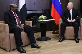 Omar al Bashir, presidente del Sudan e Vladimir Putin, presidente russo