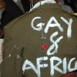 Gay on africa maglietta si spalle