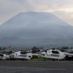 Congo elicotteri onu con vulcano