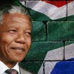 Mandela e affresco bandiera