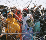 rifugiati dietro filo spinato