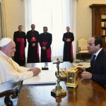 Abdel Fattah al-Sisi con il Papa