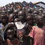 MDG : South Sudan children in in one of refugees camps in Gambella province of Ethiopia