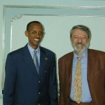 Paul Kagame con Massimo Alberizzi