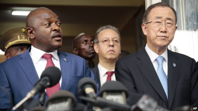 Ban Ki Moon in Burundi per cercare un dialogo tra il presidente e i rivoltosi