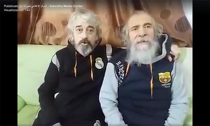 Il primo video di Policardo e Calcagno appena liberati in Libia