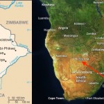 mappe Botswana-Africa meridionale-Kalahari