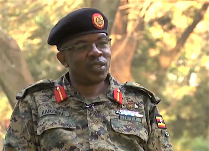 Richard Karemire, portavoce militare dell'Uganda