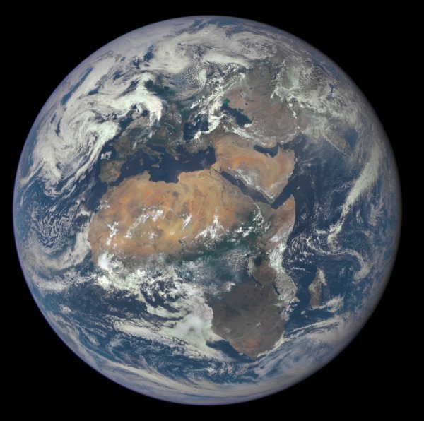 Il continente africano visto dallo spazio. (Courtesy NASA)