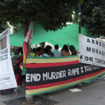manifestazione contro Mugabe