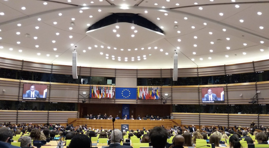 Emiciclo del Parlamento europeo (foto © Sandro Pintus)