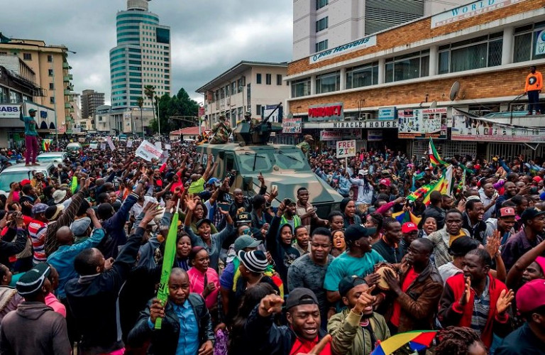 La #SolitarityMarch ad Harare