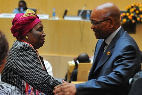 Nkosazana Dlamini-Zuma e Jacob Zuma