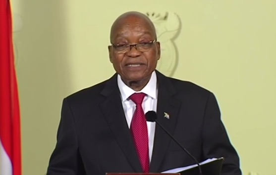 Jacob Zuma in diretta televisiva annuncia le sue dimissioni da presidente della repubblica