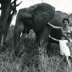 Eleanor, elefantino trovato da Daphne, con la figlia Angela. ©Copyright The David Sheldrick Wildlife Trust