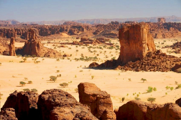 Zona desertica del Ciad