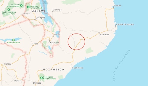 Area selezionata per le circoncisioni in Zambezia