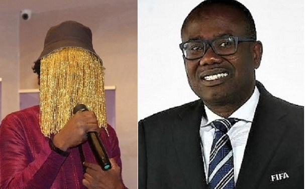 Il giornalista investigativo ANAS, a sinistra e Kwesi Nyantakyi, a destra