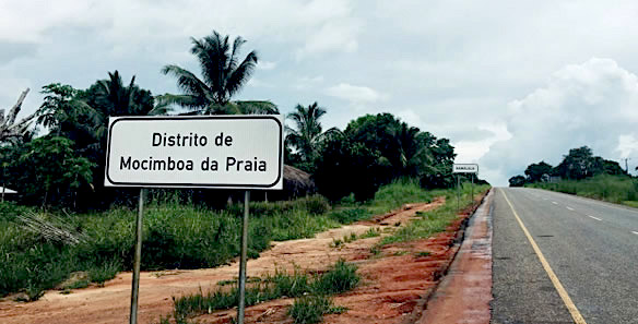 Ingresso nella provincia di Mocimboa da Praia, a Cabo Delgado