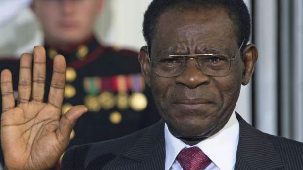 Il presidente della Guinea Equatoriale Teodoro Obiang Nguema Mbasogo