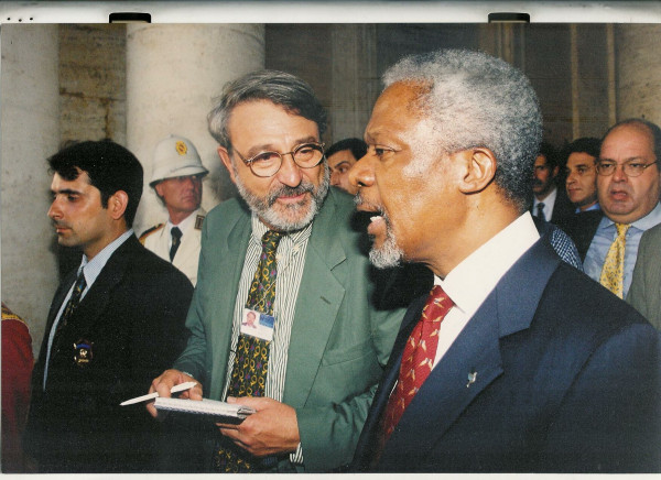 Massimo Alberizzi e Kofi Annan