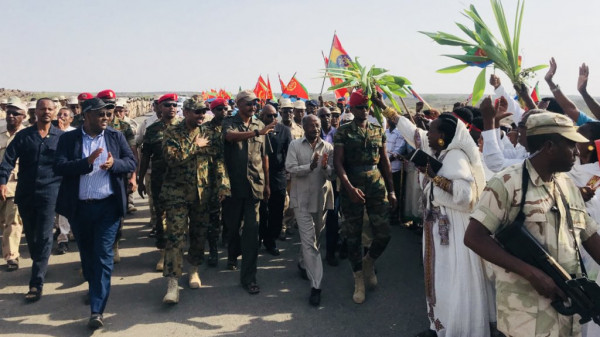 Riapertura del valico di Bure in presenza del leader eritreo e del primo ministro etiopico