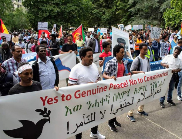 A big demonstration against the Eritrean Government was organized in Geneva Aug 31st 