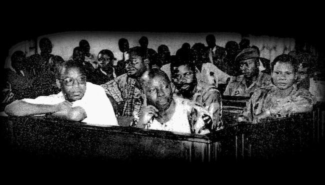 Gli imputati del processo "Ogoni Nine" (Courtesy Amnesty International)