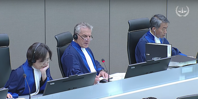 I giudici della Corte Penale Internazionale che hanno condannato Bosco Ntaganda (Courtesy CPI)