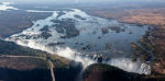 Vista aerea delle Cascate Vittoria