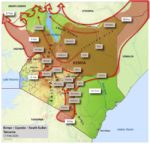 Mappa dell’invasione delle cavallette in Est Africa aggiornata al 17 febbraio 2020 (Courtesy FAO)