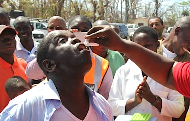 Vaccinazione orale contro il colera a Cabo Delgado